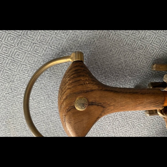 Rare Gucci umbrella wooden handle w shoulder strap - Picture 3 of 16